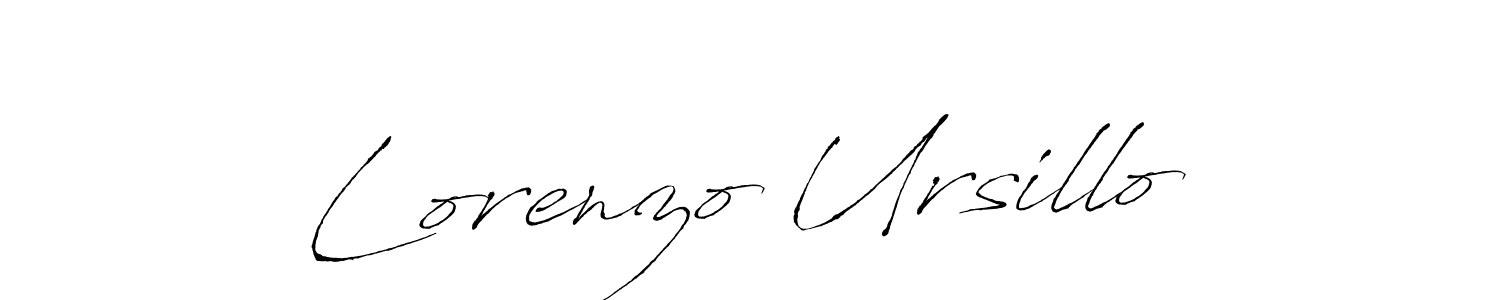 Make a short Lorenzo Ursillo signature style. Manage your documents anywhere anytime using Antro_Vectra. Create and add eSignatures, submit forms, share and send files easily. Lorenzo Ursillo signature style 6 images and pictures png