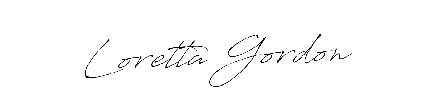 Make a short Loretta Gordon signature style. Manage your documents anywhere anytime using Antro_Vectra. Create and add eSignatures, submit forms, share and send files easily. Loretta Gordon signature style 6 images and pictures png
