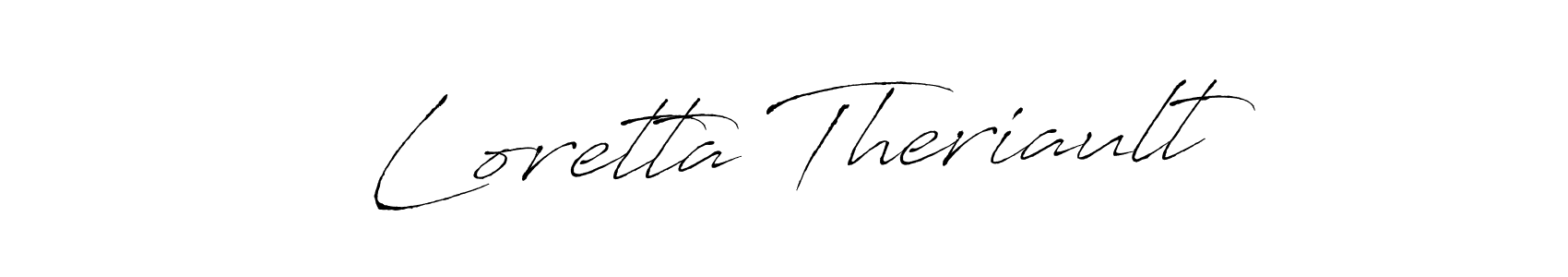 The best way (Antro_Vectra) to make a short signature is to pick only two or three words in your name. The name Loretta Theriault include a total of six letters. For converting this name. Loretta Theriault signature style 6 images and pictures png