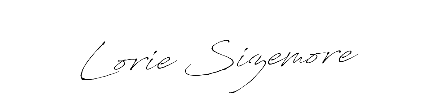 Design your own signature with our free online signature maker. With this signature software, you can create a handwritten (Antro_Vectra) signature for name Lorie Sizemore. Lorie Sizemore signature style 6 images and pictures png