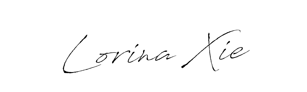 Antro_Vectra is a professional signature style that is perfect for those who want to add a touch of class to their signature. It is also a great choice for those who want to make their signature more unique. Get Lorina Xie name to fancy signature for free. Lorina Xie signature style 6 images and pictures png