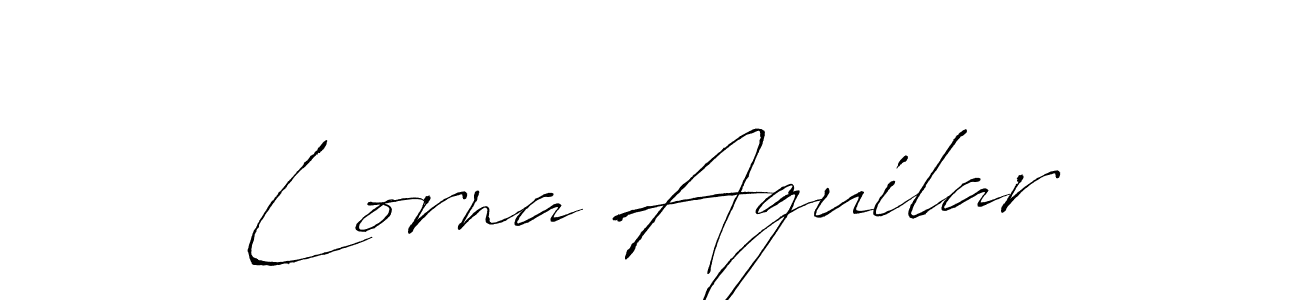 Lorna Aguilar stylish signature style. Best Handwritten Sign (Antro_Vectra) for my name. Handwritten Signature Collection Ideas for my name Lorna Aguilar. Lorna Aguilar signature style 6 images and pictures png