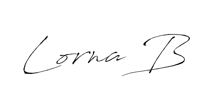 Design your own signature with our free online signature maker. With this signature software, you can create a handwritten (Antro_Vectra) signature for name Lorna B. Lorna B signature style 6 images and pictures png