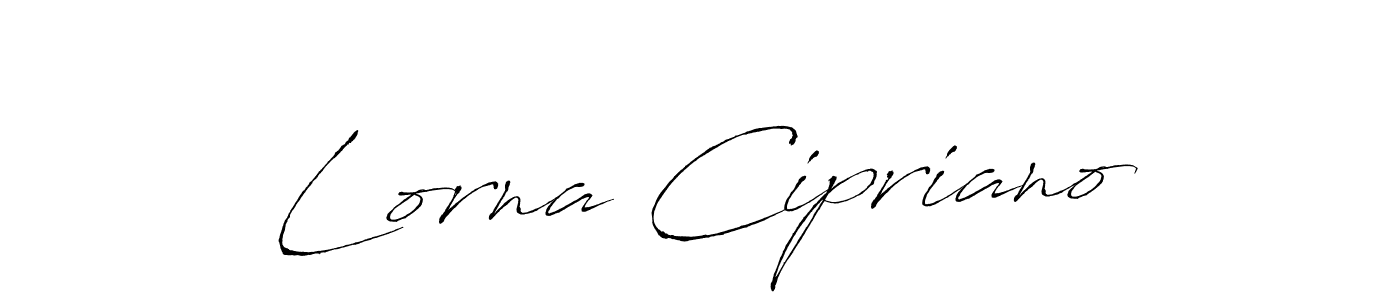 Lorna Cipriano stylish signature style. Best Handwritten Sign (Antro_Vectra) for my name. Handwritten Signature Collection Ideas for my name Lorna Cipriano. Lorna Cipriano signature style 6 images and pictures png