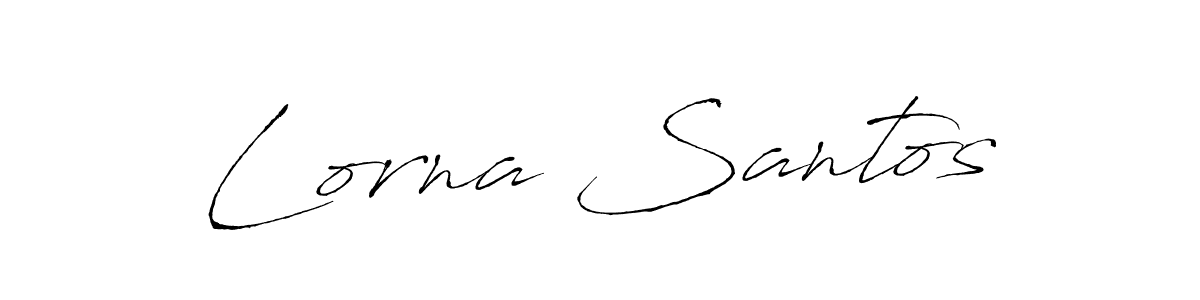 You should practise on your own different ways (Antro_Vectra) to write your name (Lorna Santos) in signature. don't let someone else do it for you. Lorna Santos signature style 6 images and pictures png