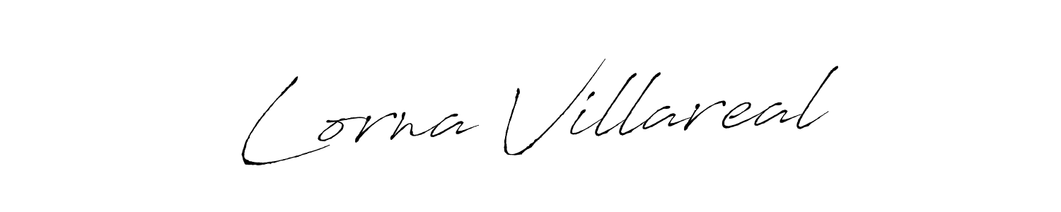 Make a beautiful signature design for name Lorna Villareal. With this signature (Antro_Vectra) style, you can create a handwritten signature for free. Lorna Villareal signature style 6 images and pictures png