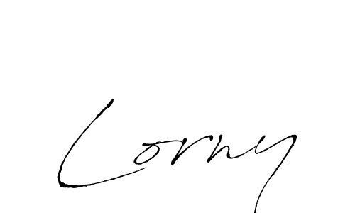 How to make Lorny signature? Antro_Vectra is a professional autograph style. Create handwritten signature for Lorny name. Lorny signature style 6 images and pictures png