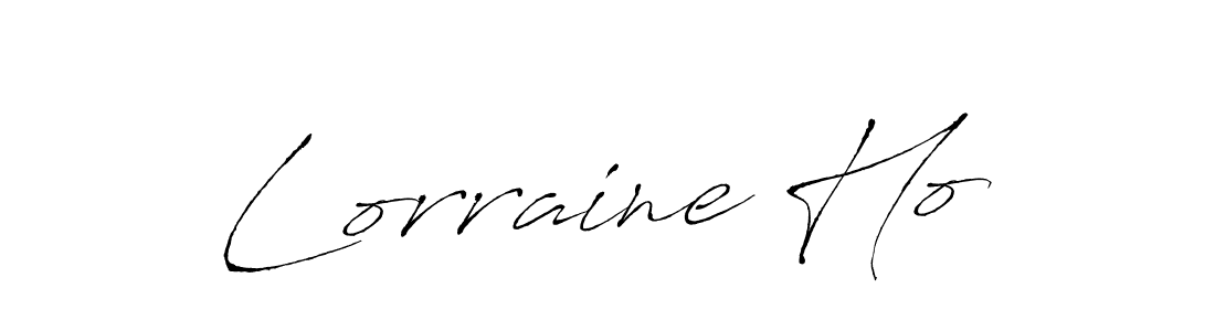 Design your own signature with our free online signature maker. With this signature software, you can create a handwritten (Antro_Vectra) signature for name Lorraine Ho. Lorraine Ho signature style 6 images and pictures png