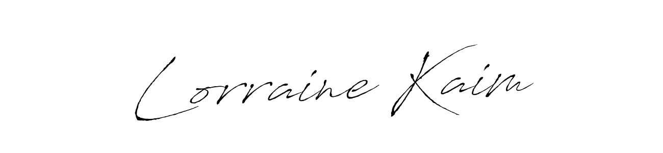 Create a beautiful signature design for name Lorraine Kaim. With this signature (Antro_Vectra) fonts, you can make a handwritten signature for free. Lorraine Kaim signature style 6 images and pictures png