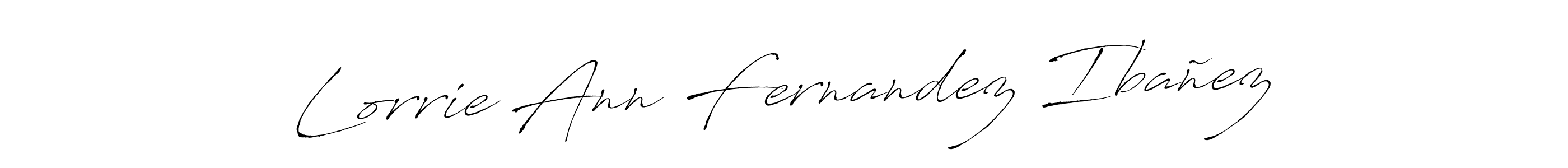 Make a beautiful signature design for name Lorrie Ann Fernandez Ibañez. With this signature (Antro_Vectra) style, you can create a handwritten signature for free. Lorrie Ann Fernandez Ibañez signature style 6 images and pictures png