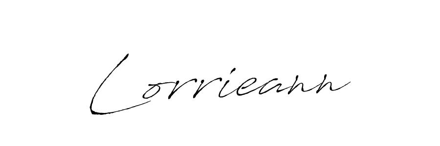 Use a signature maker to create a handwritten signature online. With this signature software, you can design (Antro_Vectra) your own signature for name Lorrieann. Lorrieann signature style 6 images and pictures png