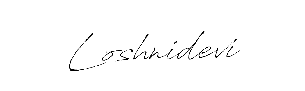 How to make Loshnidevi signature? Antro_Vectra is a professional autograph style. Create handwritten signature for Loshnidevi name. Loshnidevi signature style 6 images and pictures png