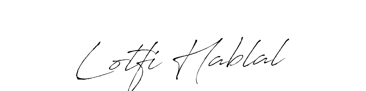 Make a short Lotfi Hablal signature style. Manage your documents anywhere anytime using Antro_Vectra. Create and add eSignatures, submit forms, share and send files easily. Lotfi Hablal signature style 6 images and pictures png