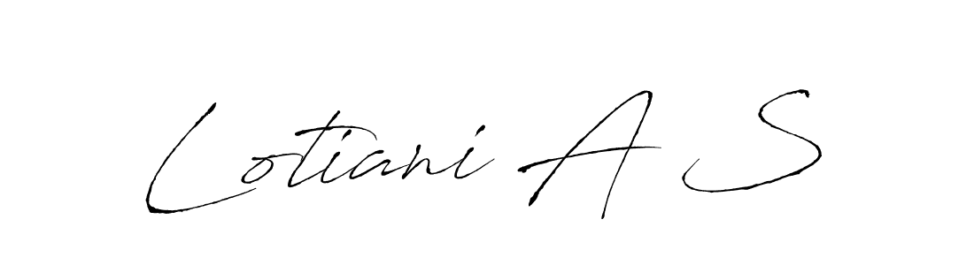 How to Draw Lotiani A S signature style? Antro_Vectra is a latest design signature styles for name Lotiani A S. Lotiani A S signature style 6 images and pictures png