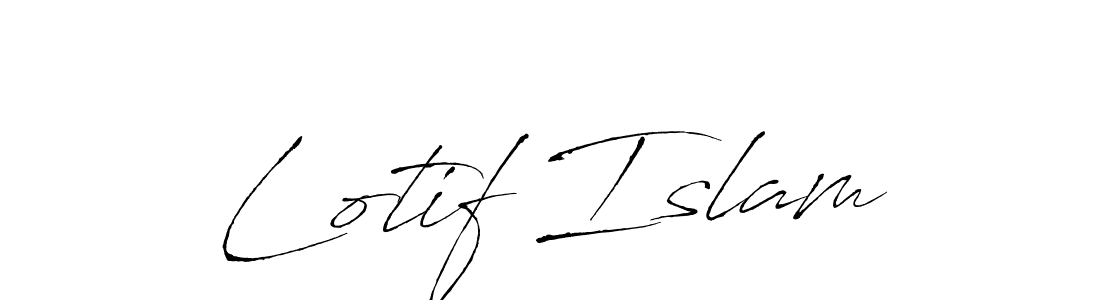 Use a signature maker to create a handwritten signature online. With this signature software, you can design (Antro_Vectra) your own signature for name Lotif Islam. Lotif Islam signature style 6 images and pictures png