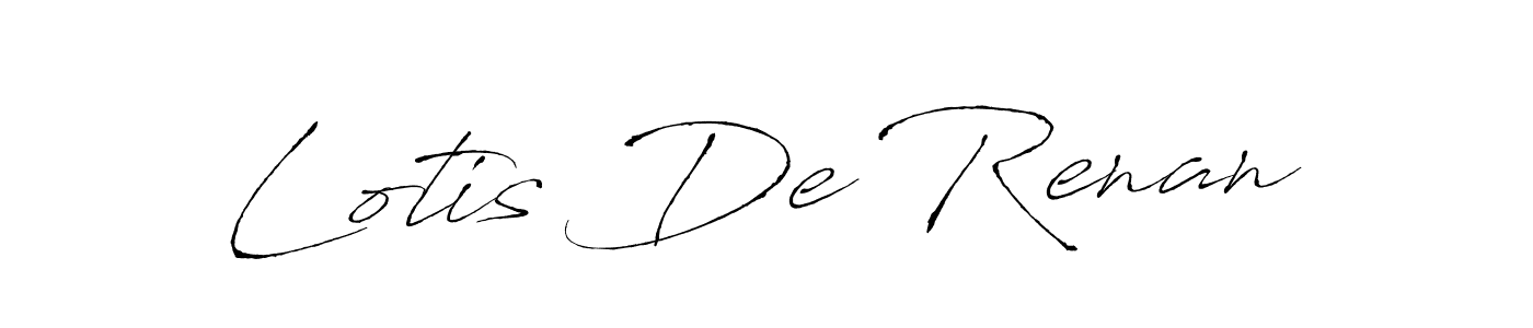 Create a beautiful signature design for name Lotis De Renan. With this signature (Antro_Vectra) fonts, you can make a handwritten signature for free. Lotis De Renan signature style 6 images and pictures png