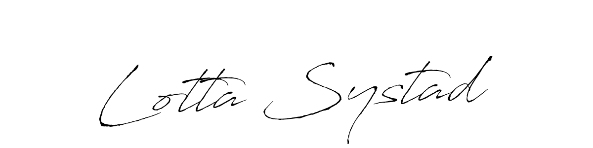 Also we have Lotta Systad name is the best signature style. Create professional handwritten signature collection using Antro_Vectra autograph style. Lotta Systad signature style 6 images and pictures png