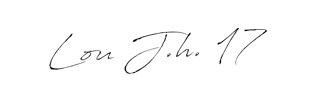 How to make Lou J.h. 17 signature? Antro_Vectra is a professional autograph style. Create handwritten signature for Lou J.h. 17 name. Lou J.h. 17 signature style 6 images and pictures png