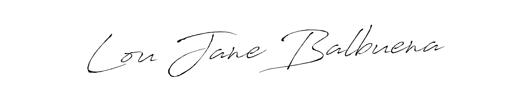It looks lik you need a new signature style for name Lou Jane Balbuena. Design unique handwritten (Antro_Vectra) signature with our free signature maker in just a few clicks. Lou Jane Balbuena signature style 6 images and pictures png