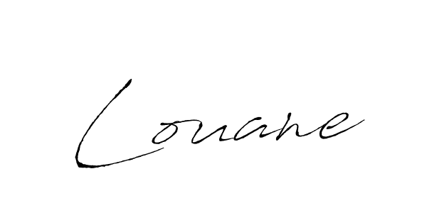 You should practise on your own different ways (Antro_Vectra) to write your name (Louane) in signature. don't let someone else do it for you. Louane signature style 6 images and pictures png