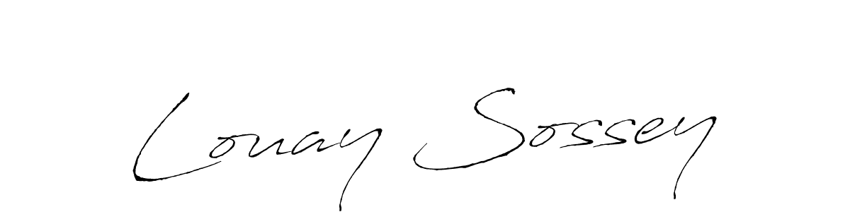 Also we have Louay Sossey name is the best signature style. Create professional handwritten signature collection using Antro_Vectra autograph style. Louay Sossey signature style 6 images and pictures png