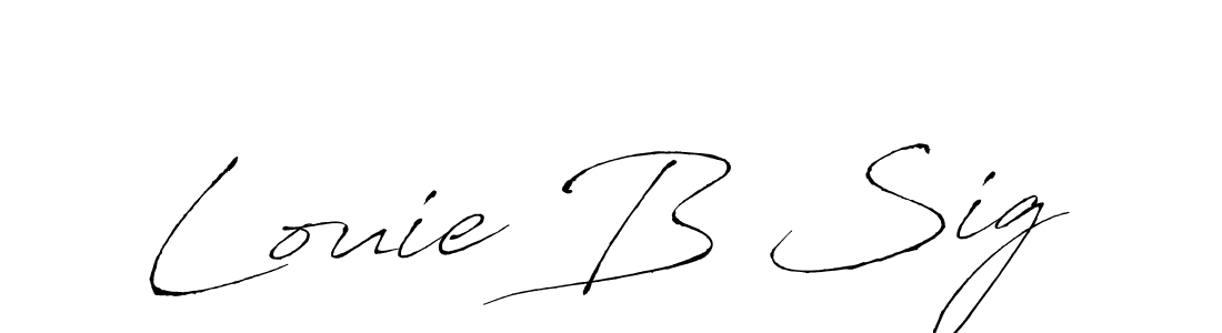 How to make Louie B Sig name signature. Use Antro_Vectra style for creating short signs online. This is the latest handwritten sign. Louie B Sig signature style 6 images and pictures png