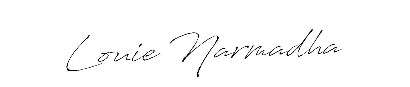 Make a short Louie Narmadha signature style. Manage your documents anywhere anytime using Antro_Vectra. Create and add eSignatures, submit forms, share and send files easily. Louie Narmadha signature style 6 images and pictures png