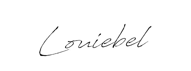 Louiebel stylish signature style. Best Handwritten Sign (Antro_Vectra) for my name. Handwritten Signature Collection Ideas for my name Louiebel. Louiebel signature style 6 images and pictures png