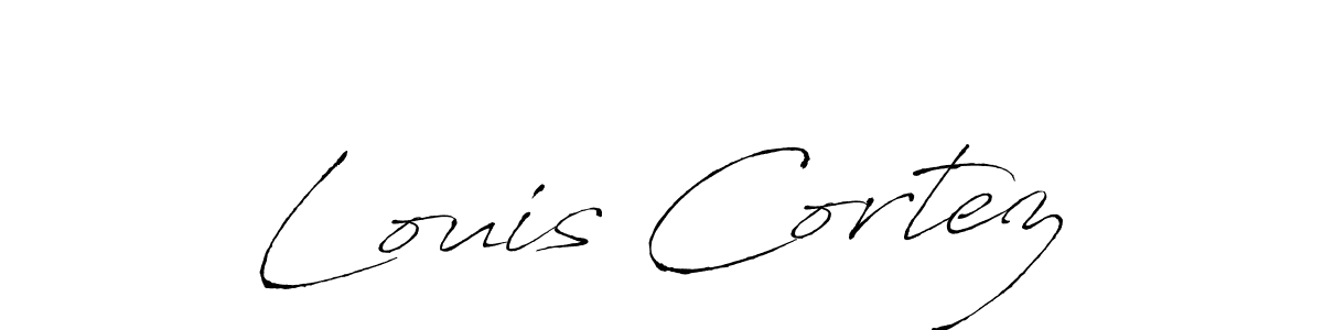 Use a signature maker to create a handwritten signature online. With this signature software, you can design (Antro_Vectra) your own signature for name Louis Cortez. Louis Cortez signature style 6 images and pictures png