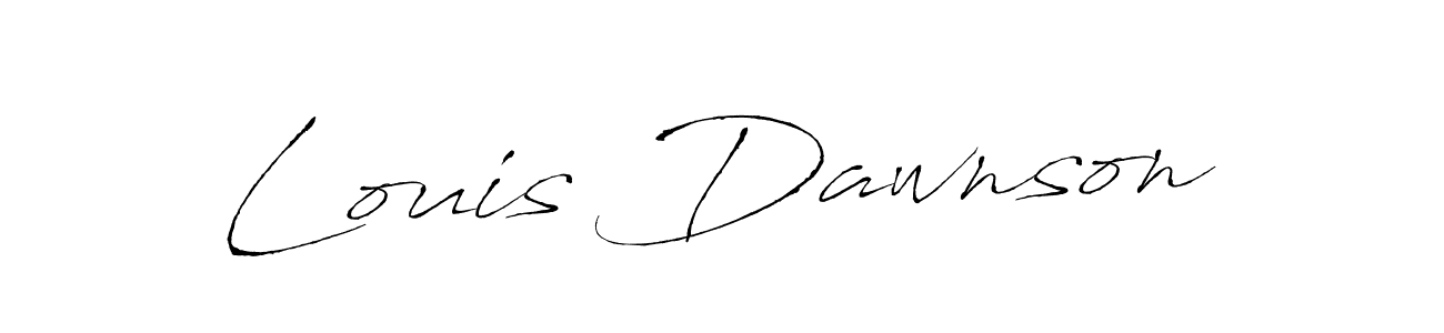 Make a beautiful signature design for name Louis Dawnson. With this signature (Antro_Vectra) style, you can create a handwritten signature for free. Louis Dawnson signature style 6 images and pictures png