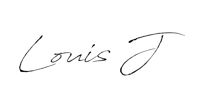 Make a beautiful signature design for name Louis J. With this signature (Antro_Vectra) style, you can create a handwritten signature for free. Louis J signature style 6 images and pictures png