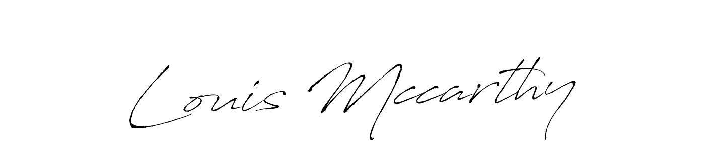 It looks lik you need a new signature style for name Louis Mccarthy. Design unique handwritten (Antro_Vectra) signature with our free signature maker in just a few clicks. Louis Mccarthy signature style 6 images and pictures png