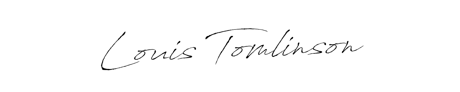Create a beautiful signature design for name Louis Tomlinson. With this signature (Antro_Vectra) fonts, you can make a handwritten signature for free. Louis Tomlinson signature style 6 images and pictures png