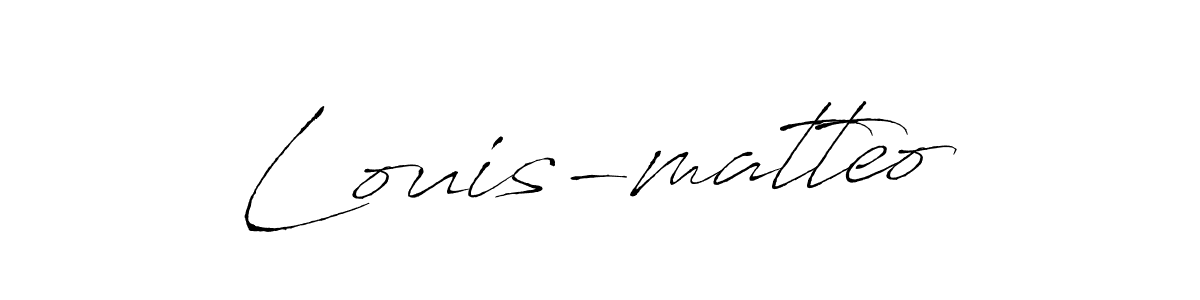 Use a signature maker to create a handwritten signature online. With this signature software, you can design (Antro_Vectra) your own signature for name Louis-matteo. Louis-matteo signature style 6 images and pictures png