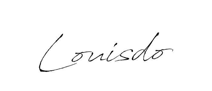 You should practise on your own different ways (Antro_Vectra) to write your name (Louisdo) in signature. don't let someone else do it for you. Louisdo signature style 6 images and pictures png