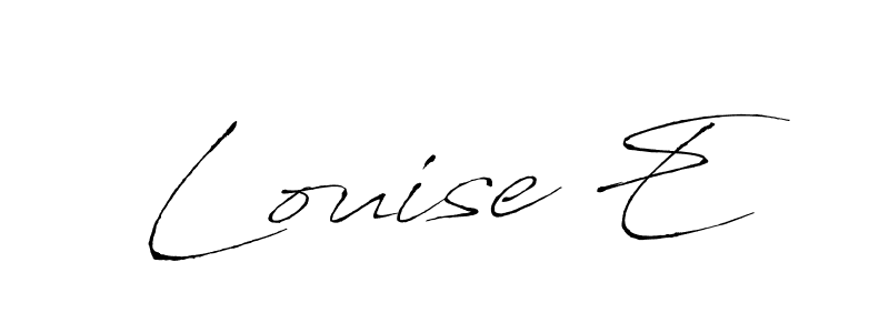 Make a beautiful signature design for name Louise E. Use this online signature maker to create a handwritten signature for free. Louise E signature style 6 images and pictures png