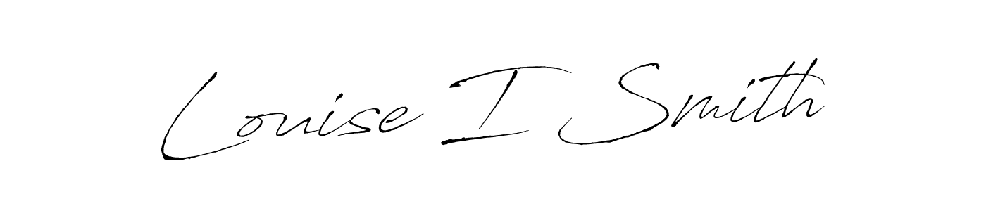 if you are searching for the best signature style for your name Louise I Smith. so please give up your signature search. here we have designed multiple signature styles  using Antro_Vectra. Louise I Smith signature style 6 images and pictures png