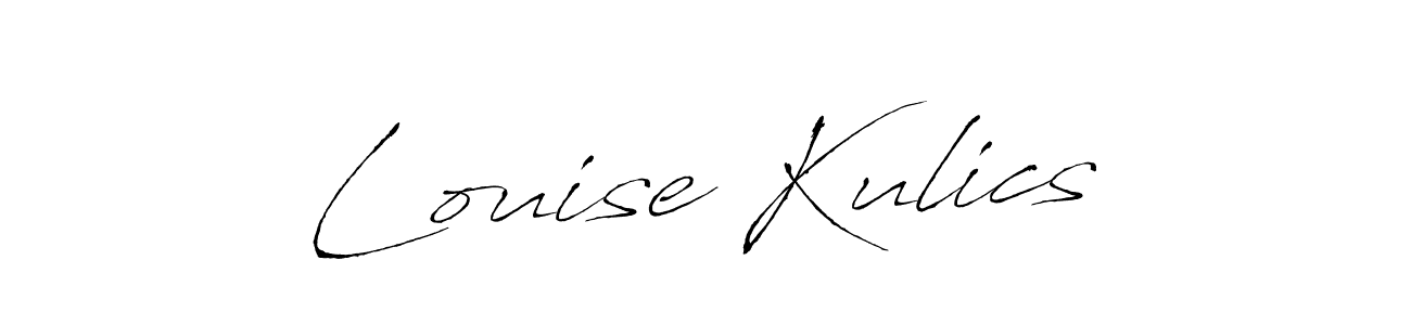 Also You can easily find your signature by using the search form. We will create Louise Kulics name handwritten signature images for you free of cost using Antro_Vectra sign style. Louise Kulics signature style 6 images and pictures png