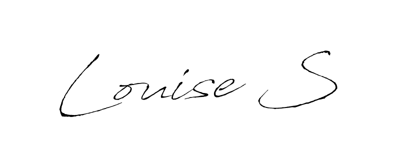 How to make Louise S name signature. Use Antro_Vectra style for creating short signs online. This is the latest handwritten sign. Louise S signature style 6 images and pictures png