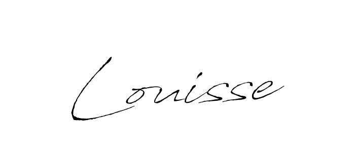 You should practise on your own different ways (Antro_Vectra) to write your name (Louisse) in signature. don't let someone else do it for you. Louisse signature style 6 images and pictures png