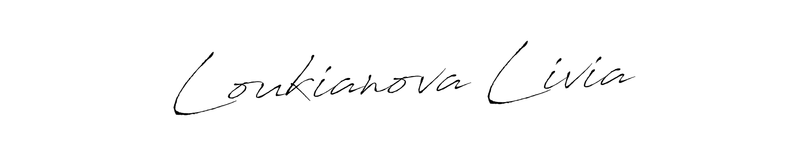 You can use this online signature creator to create a handwritten signature for the name Loukianova Livia. This is the best online autograph maker. Loukianova Livia signature style 6 images and pictures png