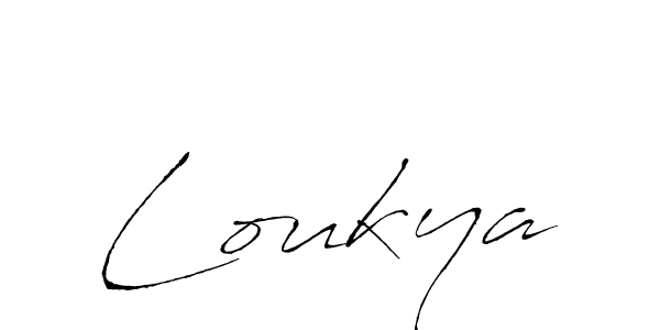 How to make Loukya name signature. Use Antro_Vectra style for creating short signs online. This is the latest handwritten sign. Loukya signature style 6 images and pictures png