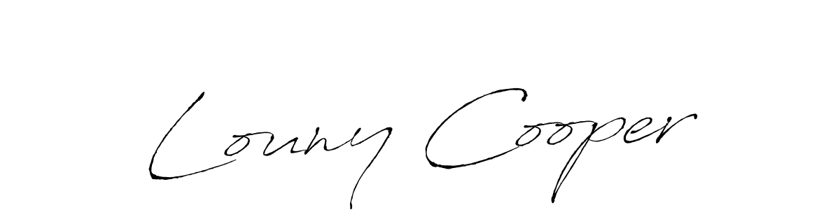 This is the best signature style for the Louny Cooper name. Also you like these signature font (Antro_Vectra). Mix name signature. Louny Cooper signature style 6 images and pictures png
