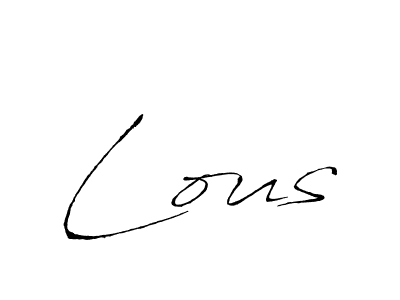 Make a short Lous signature style. Manage your documents anywhere anytime using Antro_Vectra. Create and add eSignatures, submit forms, share and send files easily. Lous signature style 6 images and pictures png