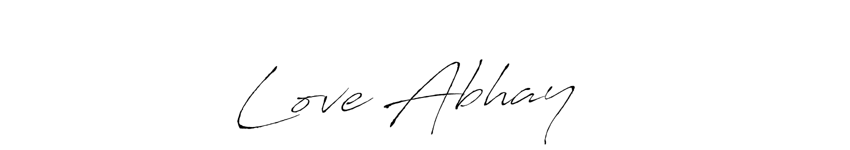 Make a beautiful signature design for name Love Abhay ❤️. With this signature (Antro_Vectra) style, you can create a handwritten signature for free. Love Abhay ❤️ signature style 6 images and pictures png