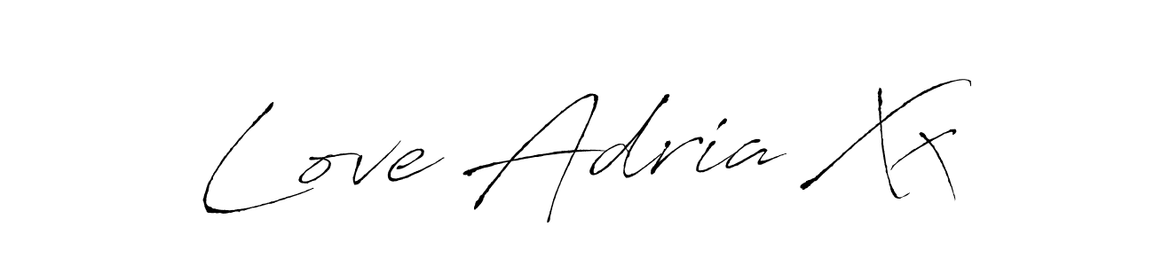 Also we have Love Adria Xx name is the best signature style. Create professional handwritten signature collection using Antro_Vectra autograph style. Love Adria Xx signature style 6 images and pictures png