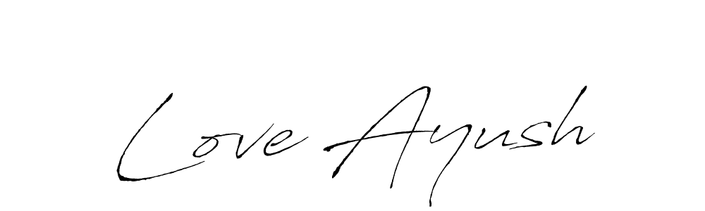 Also You can easily find your signature by using the search form. We will create Love Ayush name handwritten signature images for you free of cost using Antro_Vectra sign style. Love Ayush signature style 6 images and pictures png