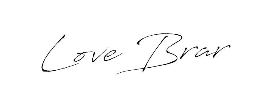Create a beautiful signature design for name Love Brar. With this signature (Antro_Vectra) fonts, you can make a handwritten signature for free. Love Brar signature style 6 images and pictures png