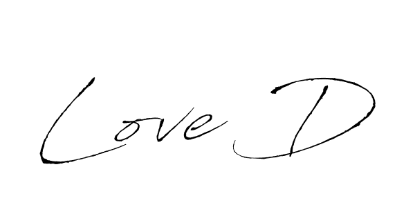 Make a beautiful signature design for name Love D. With this signature (Antro_Vectra) style, you can create a handwritten signature for free. Love D signature style 6 images and pictures png