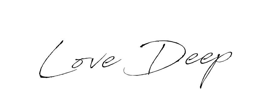 Use a signature maker to create a handwritten signature online. With this signature software, you can design (Antro_Vectra) your own signature for name Love Deep. Love Deep signature style 6 images and pictures png